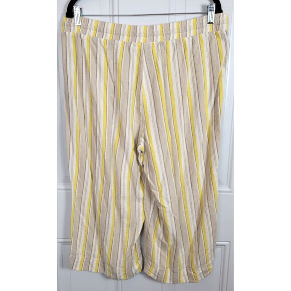 Land n' Sea Womens Plus Size Cropped Linen Blend Pants Size 1X - Picture 6 of 6